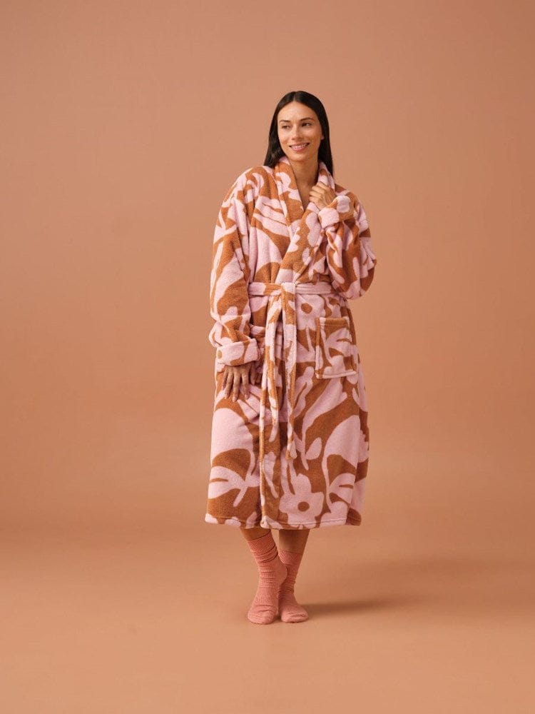 Load image into Gallery viewer, Linen House Plush Francesca Robe - Ginger
