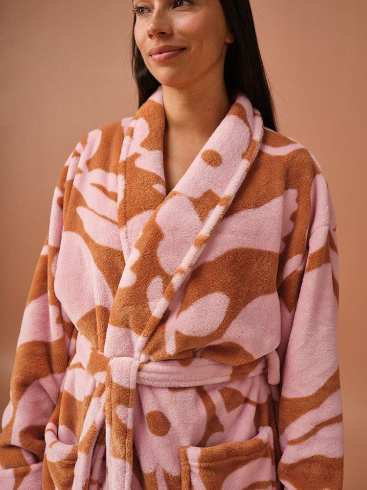 Load image into Gallery viewer, Linen House Plush Francesca Robe - Ginger
