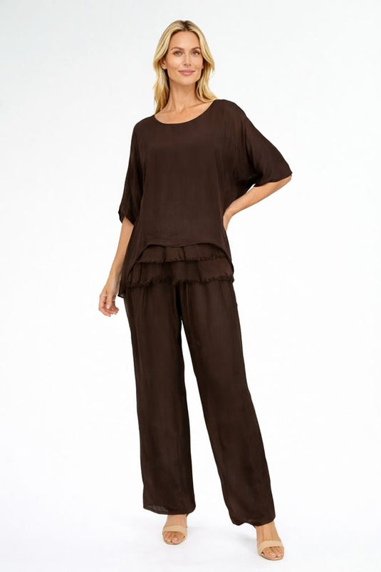 La Strada Womens Pants - Moro