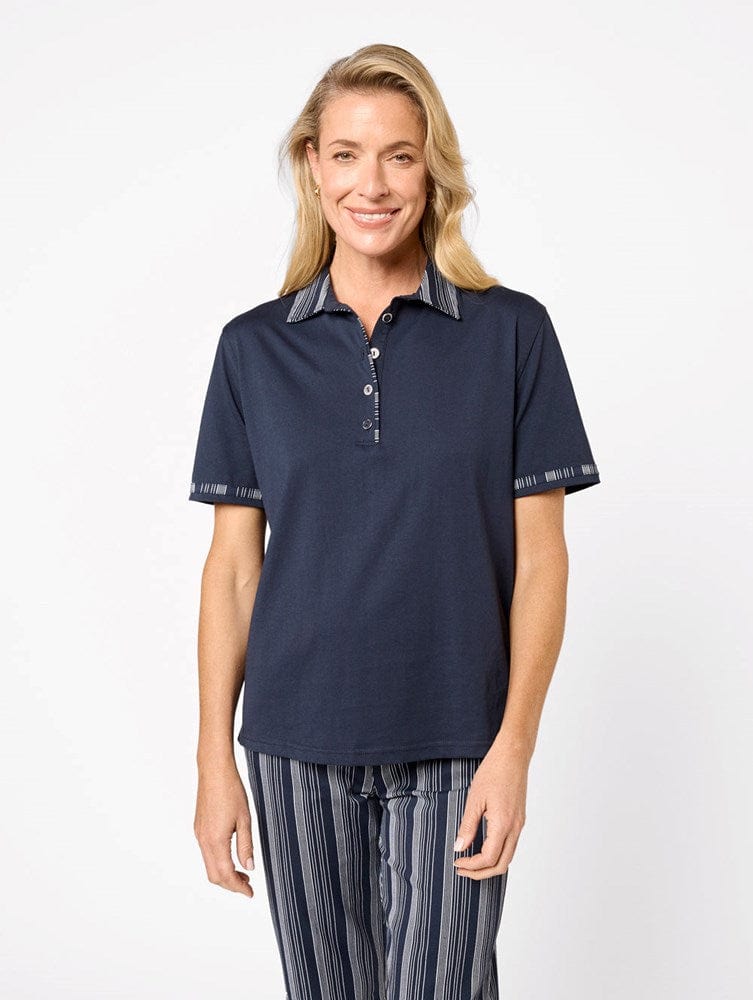 Load image into Gallery viewer, Black Pepper Womens Mainie Polo
