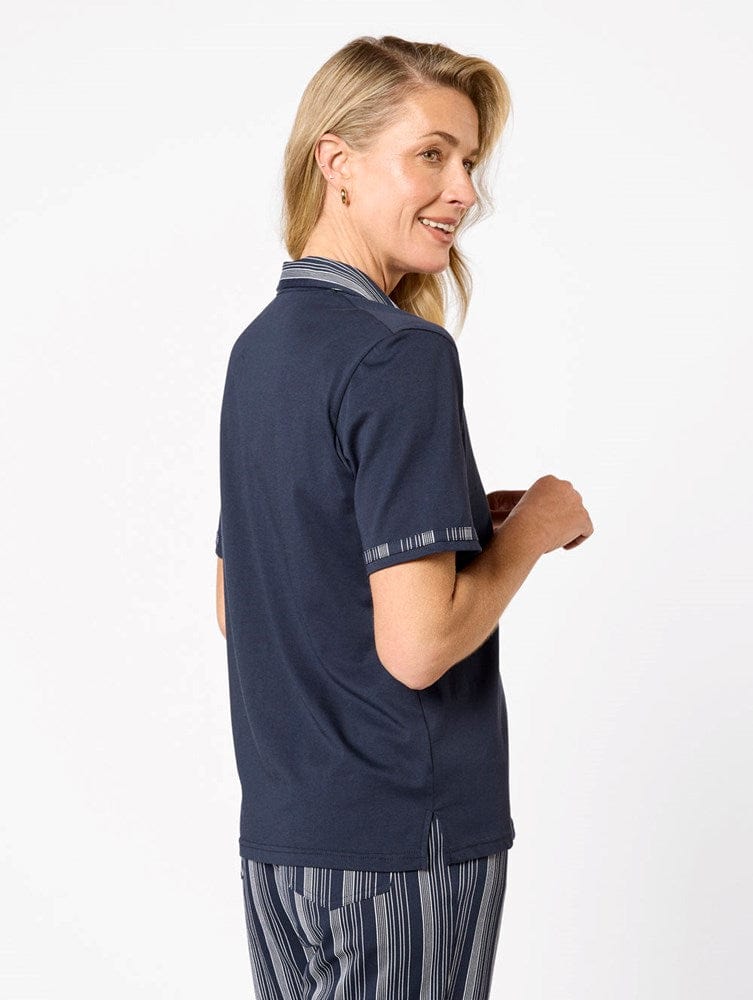 Load image into Gallery viewer, Black Pepper Womens Mainie Polo
