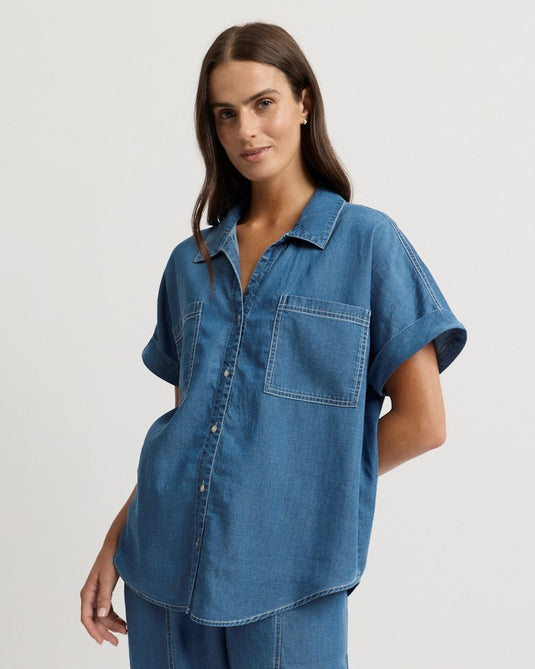 Yarra Trail Womens Marseille Short Sleeve Shirt