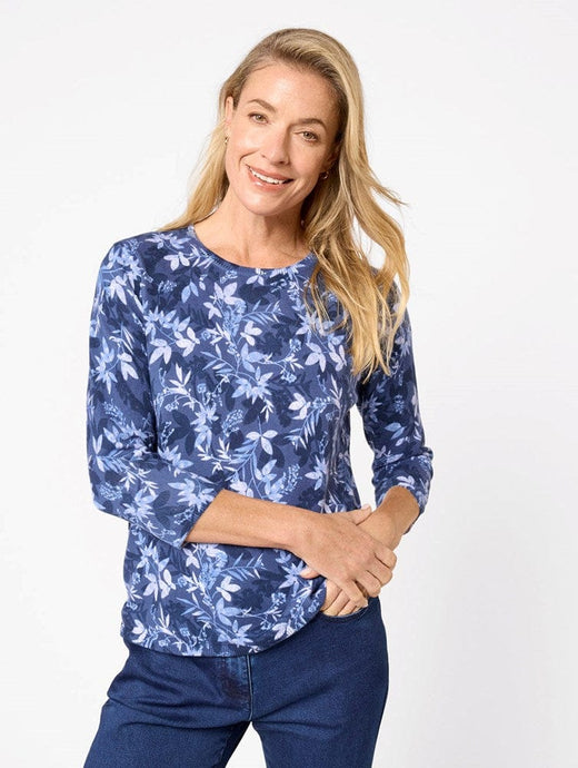 Black Pepper Womens Medora 3/4 Sleeve Knit Top