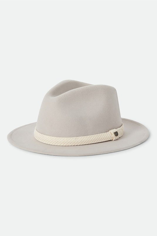 Brixton Mens Messer Fedora - Beige/Cream