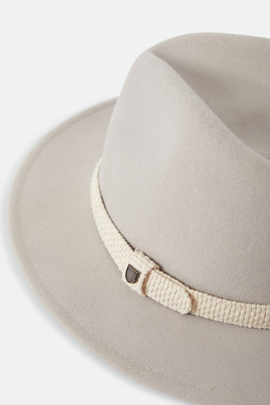 Brixton Mens Messer Fedora - Beige/Cream