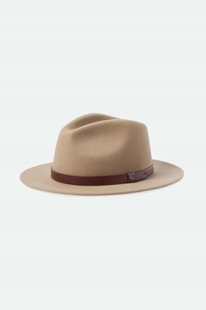 Load image into Gallery viewer, Brixton Mens Messer Fedora - Sand
