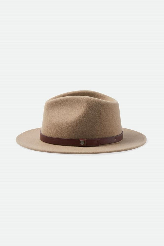 Load image into Gallery viewer, Brixton Mens Messer Fedora - Sand
