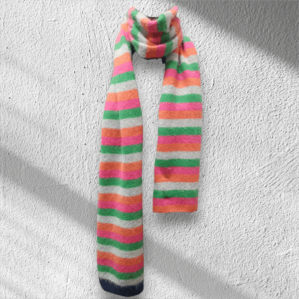 Load image into Gallery viewer, See Saw Womens Angora Blend Stripe Scarf
