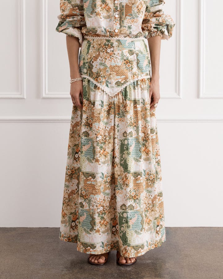 Load image into Gallery viewer, Heaven Mosaic Aida Maxi Skirt
