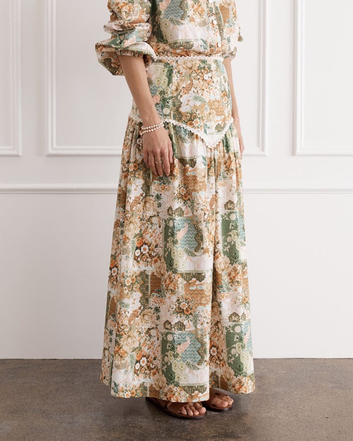 Load image into Gallery viewer, Heaven Mosaic Aida Maxi Skirt
