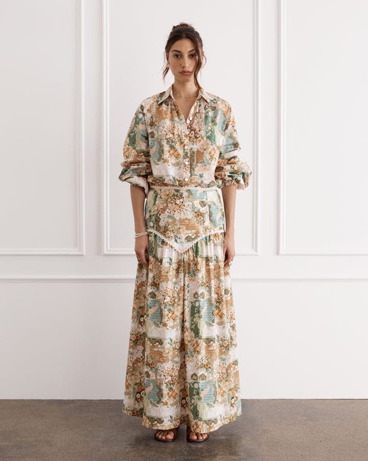 Load image into Gallery viewer, Heaven Mosaic Aida Maxi Skirt
