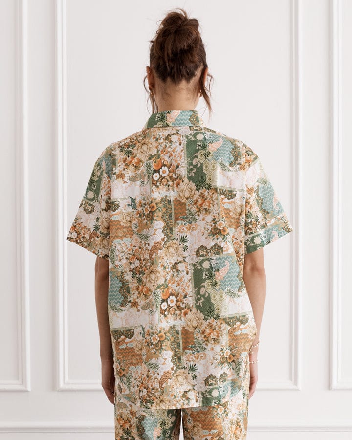 Load image into Gallery viewer, Heaven Mosaic Bianca Cuban Shirt
