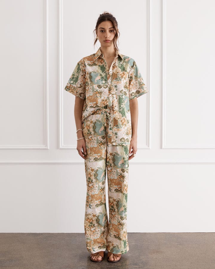 Load image into Gallery viewer, Heaven Mosaic Bianca Cuban Shirt
