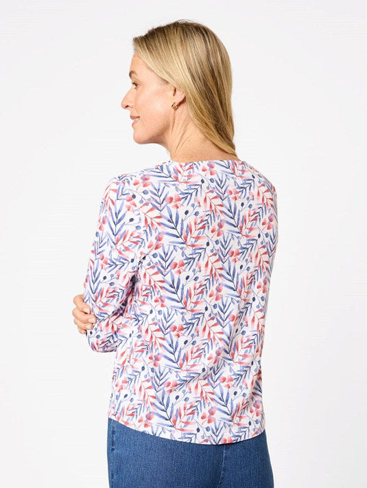 Black Pepper Womens Mylie 3/4 Sleeve Top
