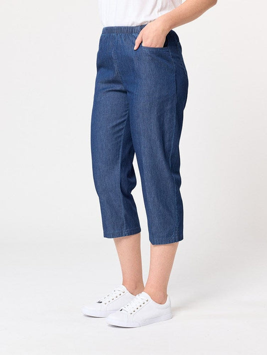 Black Pepper Womens Nashville Denim 3/4 Pant