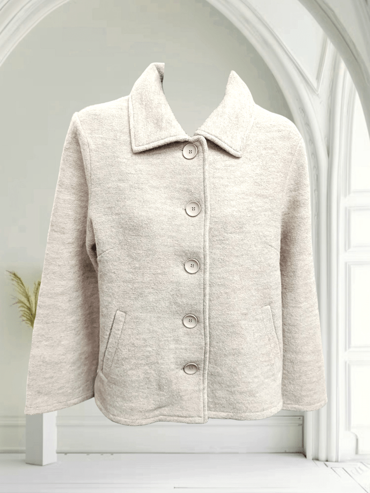 Load image into Gallery viewer, See Saw Womens 100% Boiled Wool Collared Jacket
