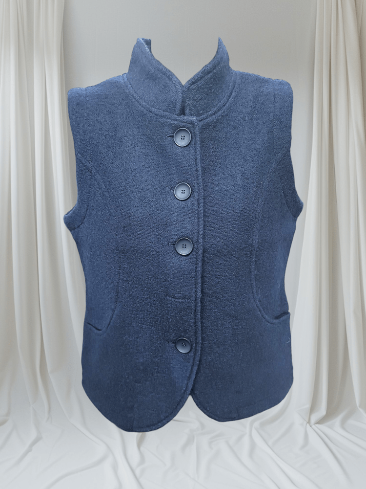 Load image into Gallery viewer, See Saw Womens 100% Boiled Wool High Collar Vest
