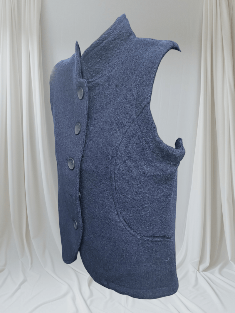 Load image into Gallery viewer, See Saw Womens 100% Boiled Wool High Collar Vest
