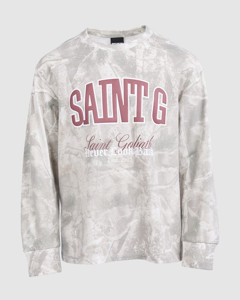 Load image into Gallery viewer, St Goliath Boys Never Look Back Long Sleeve Tee
