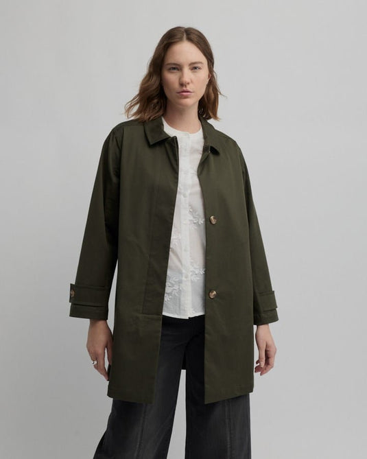 Yarra Trail Womens Nova Coat - Loden