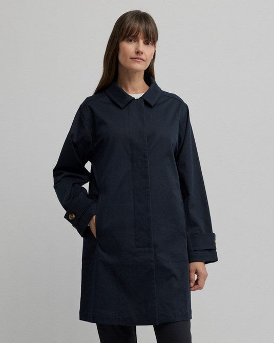 Yarra Trail Womens Nova Coat - Navy