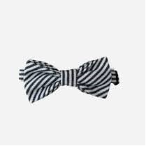 Load image into Gallery viewer, Love Henry Boys Bow Tie - Navy Pinstripe
