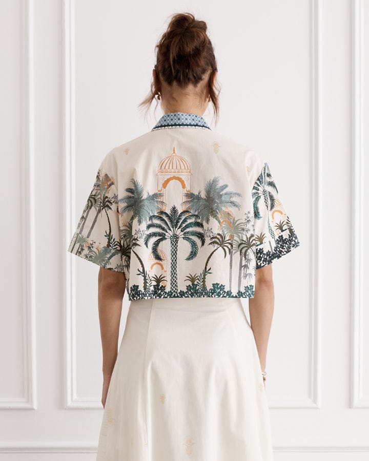 Load image into Gallery viewer, Heaven Oasis Remi Cropped Shirt
