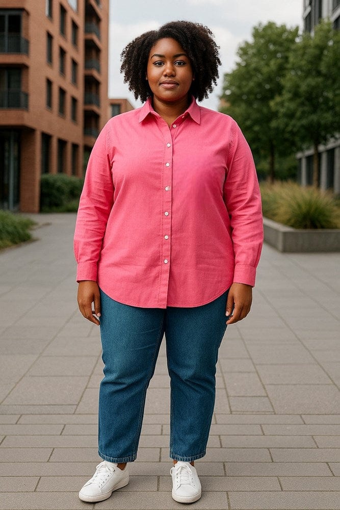 Load image into Gallery viewer, Pilbara Collection Womens Florence Classic Linen Shirt - Lipstick
