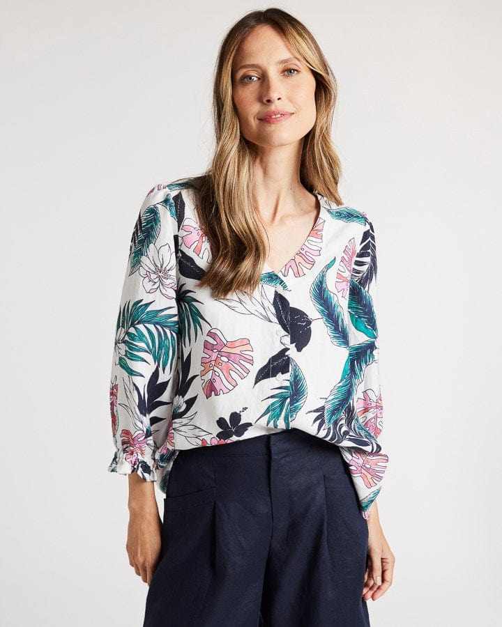 Load image into Gallery viewer, Yarra Trail Womens Panama Print Shirt
