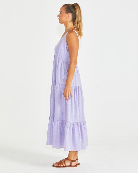 Sass Womens Philipha Tiered Maxi Dress