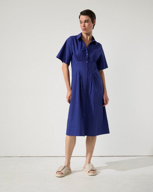 Marco Polo Womens Poplin Shirtdress