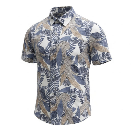 Bridgeport Mens Woven Shirt - Smoke Blue