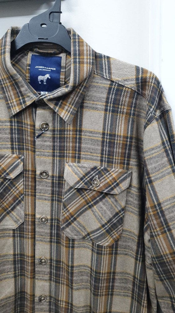 Load image into Gallery viewer, James Harper Mens Brushed Cotton Check Jacket
