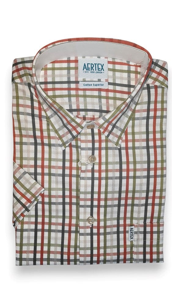 Load image into Gallery viewer, Aertex Mens Somerset FYU184 Cotton Shirt - Olive
