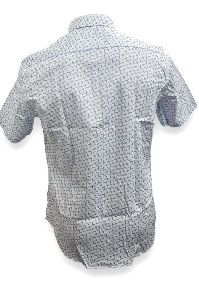 Load image into Gallery viewer, Cambridge Mens Portsea Modern Fit Short Sleeve Shirt - Light Blue

