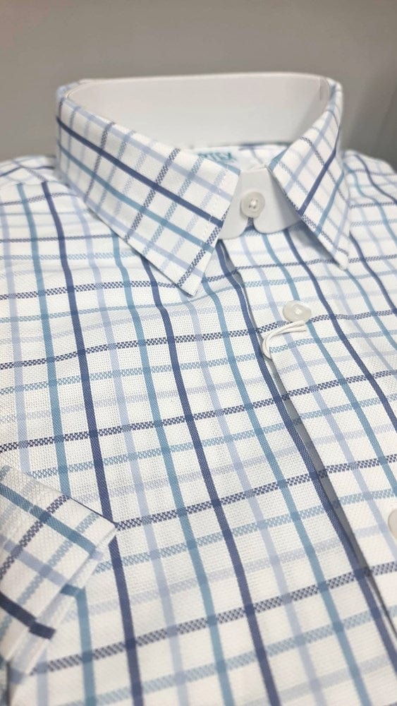Load image into Gallery viewer, Aertex Mens Somerset FYU183 Cotton Shirt - Blue
