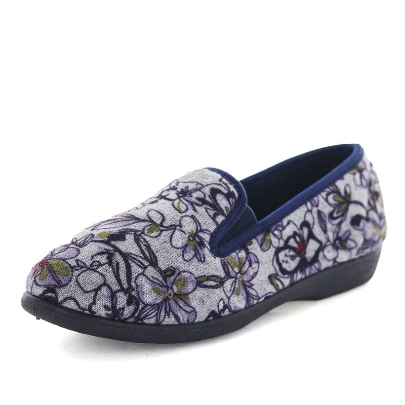 Load image into Gallery viewer, Panda Womens Erta Slipper - Purple Floral
