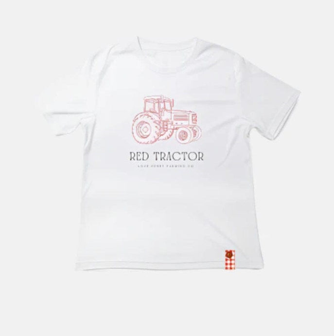 Love Henry Baby Boys Red Tractor Tee