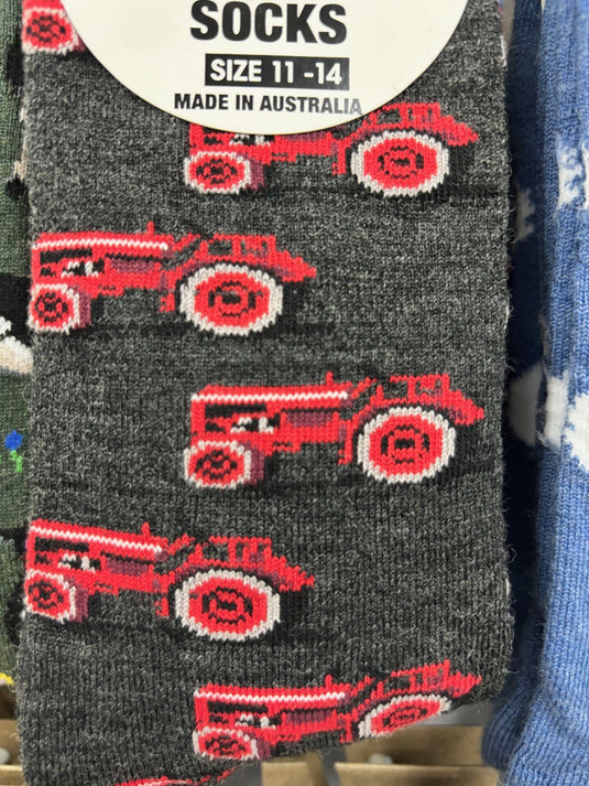 Five Mile Merino Socks - Tractor