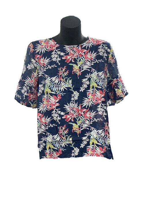 Corfu Womens Navy Orchid Shirt