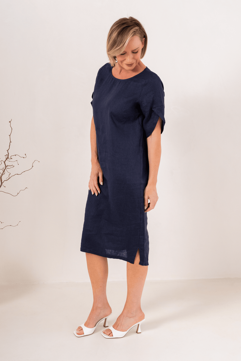 Load image into Gallery viewer, See Saw Womens Linen Envelope Dress

