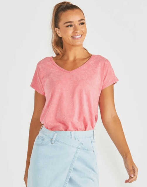 Load image into Gallery viewer, Sass Womens Yuki Tee - Melon
