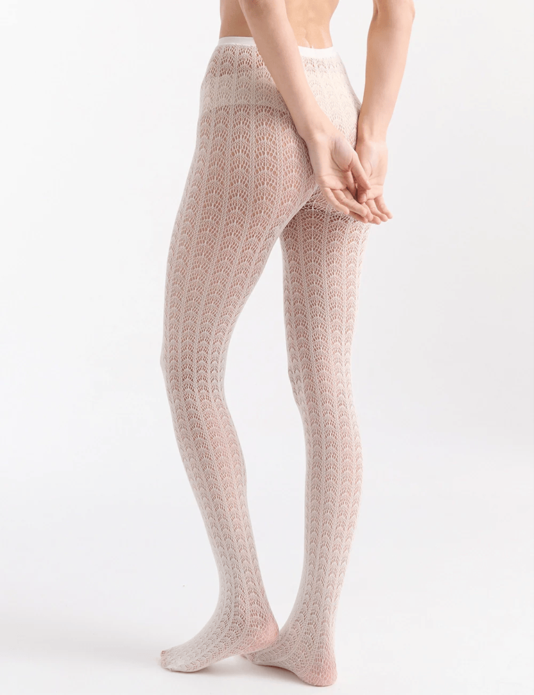 Load image into Gallery viewer, Ambra Womens Scallop Net Tights
