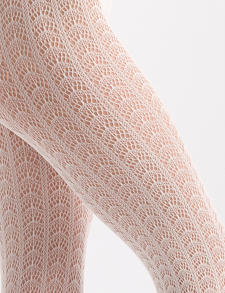 Load image into Gallery viewer, Ambra Womens Scallop Net Tights
