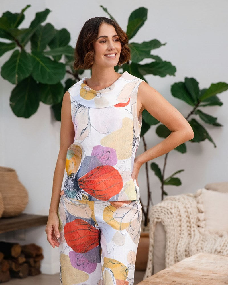 Load image into Gallery viewer, See Saw Womens Petal Drift Cowl Neck Top
