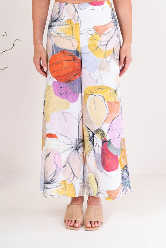 See Saw Womens Petal Drift Palazzo Pant