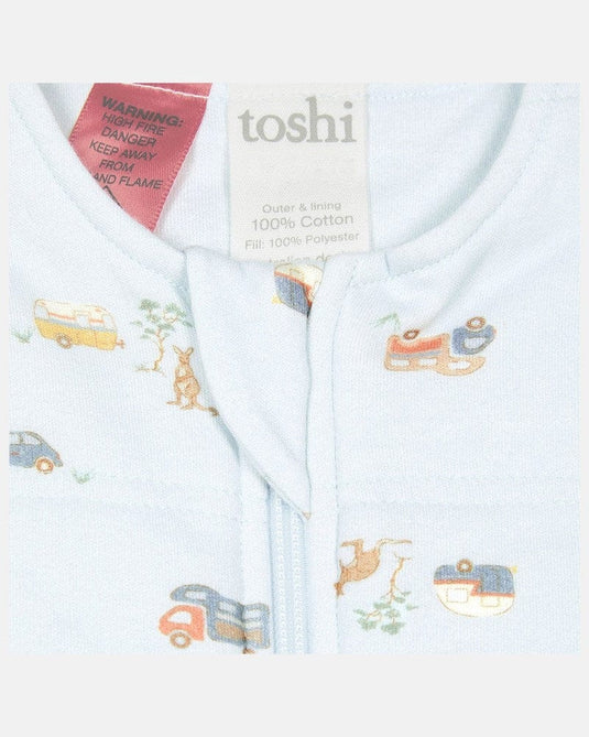 Toshi 100% Cotton Jersey Baby Sleep Bag Classic Long Sleeve - Roadtrip Dusk