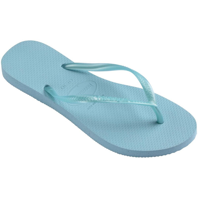 Load image into Gallery viewer, Havaianas Womens Slim Metallic Maceio Blue Thongs
