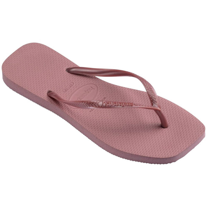 Load image into Gallery viewer, Havaianas Womens Slim Square Solid Purple Clay Thongs
