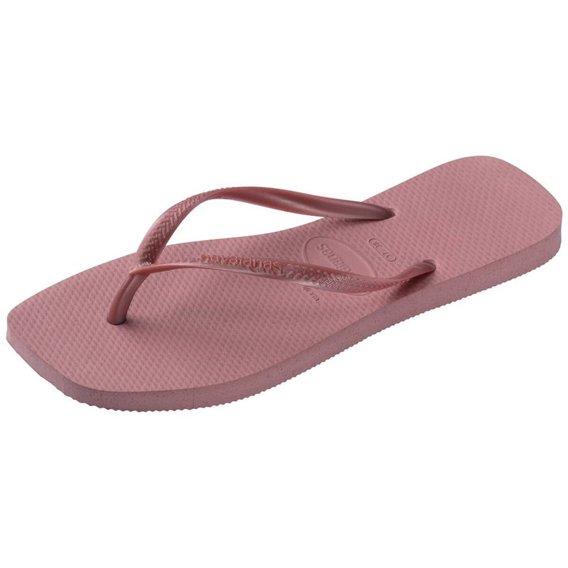 Load image into Gallery viewer, Havaianas Womens Slim Square Solid Purple Clay Thongs
